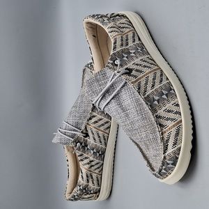 Everglades Slip on Shoes Woven Flats Aztec Style Shoes Women's Sz 9 EUC